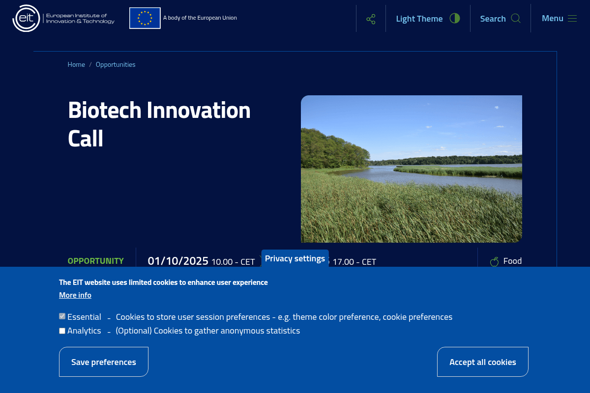 Biotech Innovation Call 2025