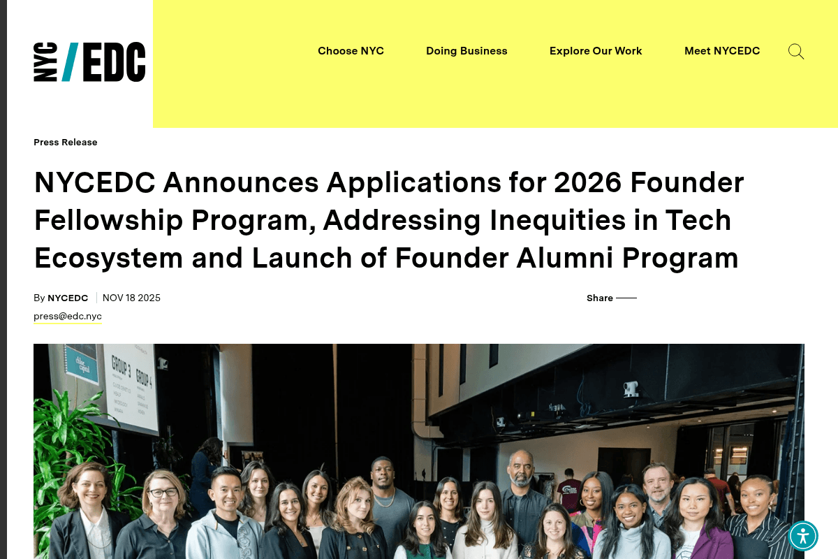2026 Founder Fellowship Program