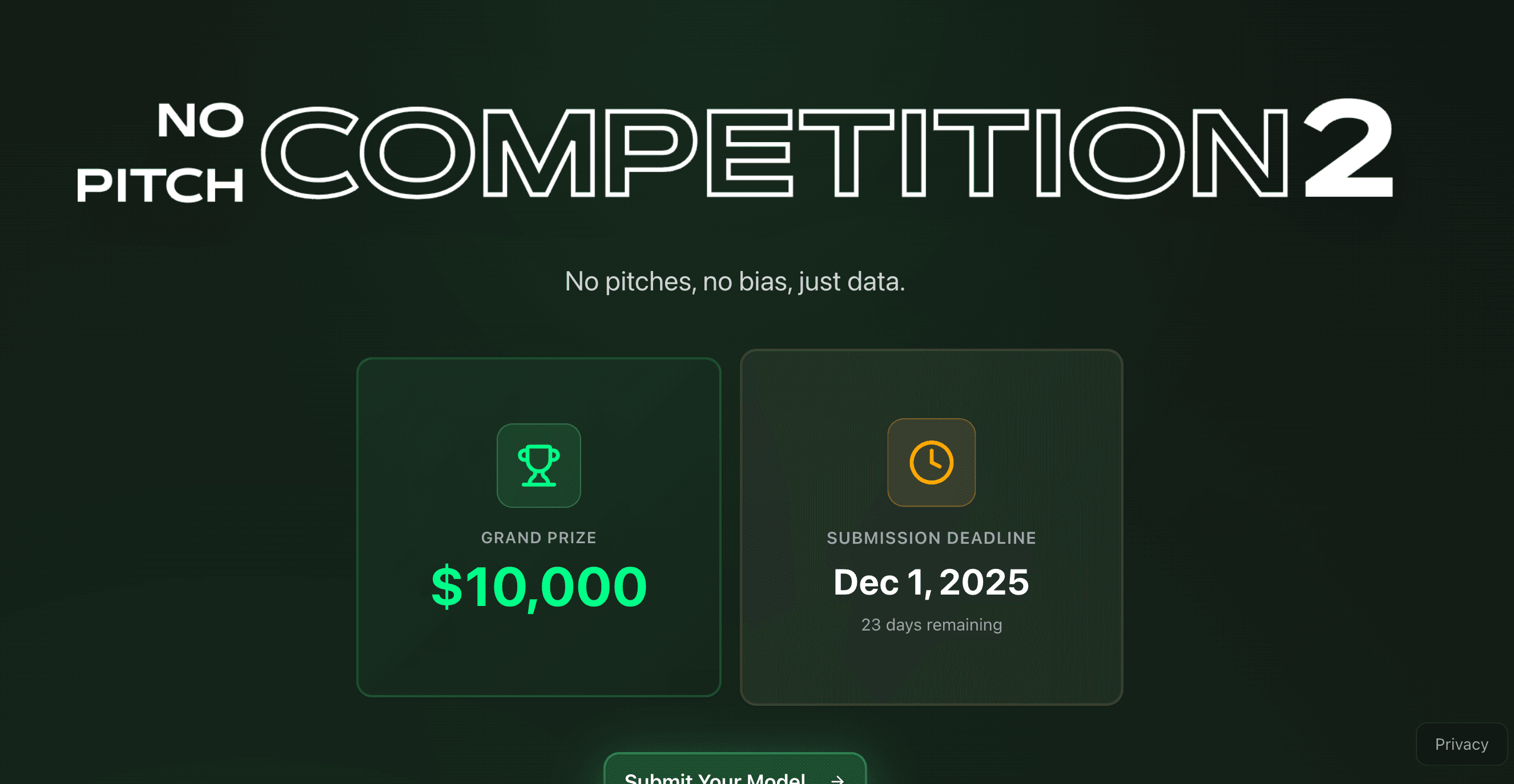 No-Pitch Competition