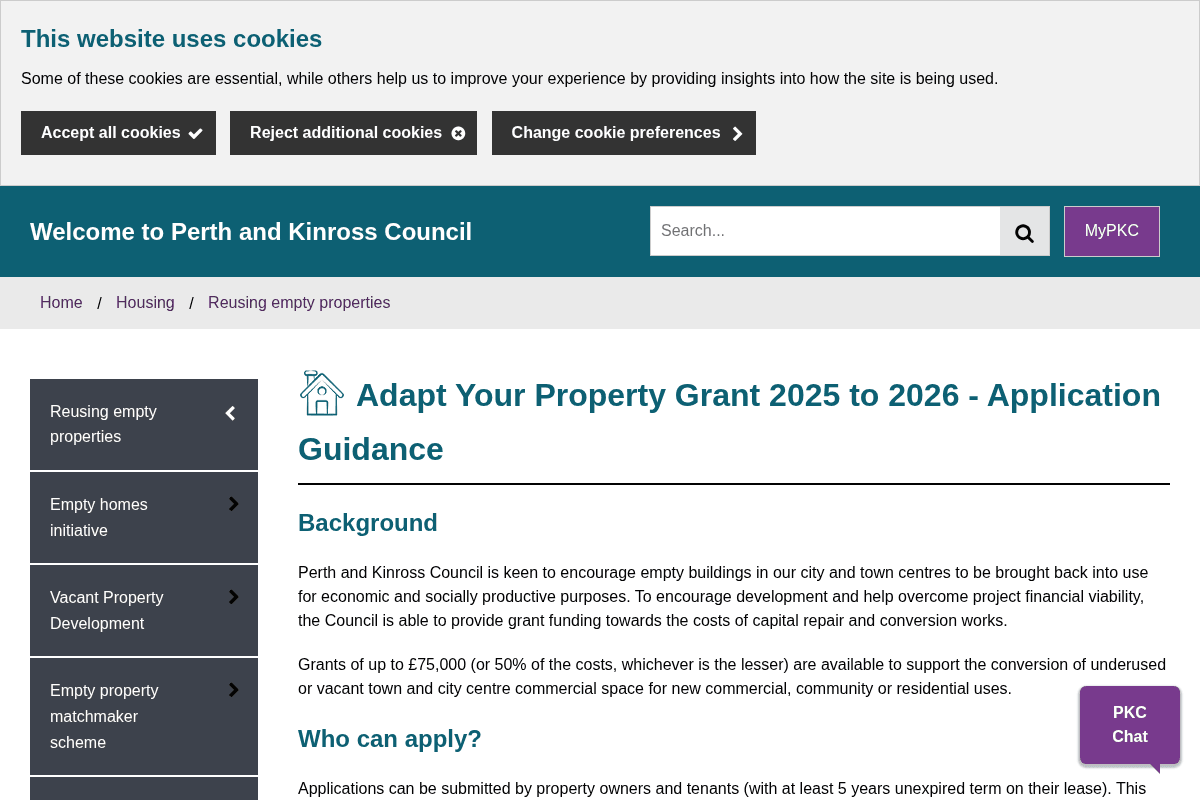 Adapt Your Property Grant 2025 to 2026