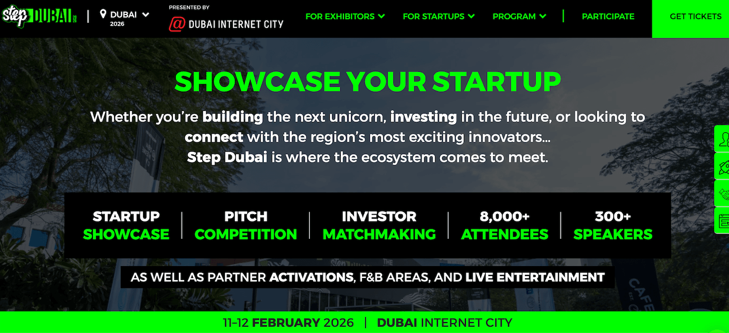 Step Dubai 2026 Startup Applications
