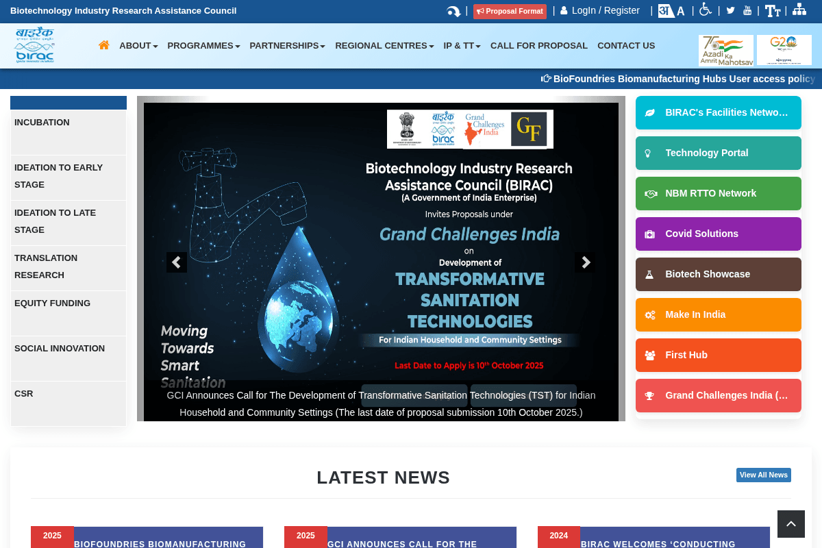 Launch of 21 Integrated Biotech Centers in India