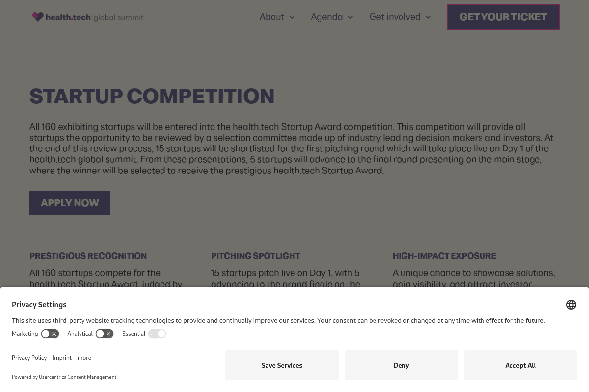 health.tech Startup Competition