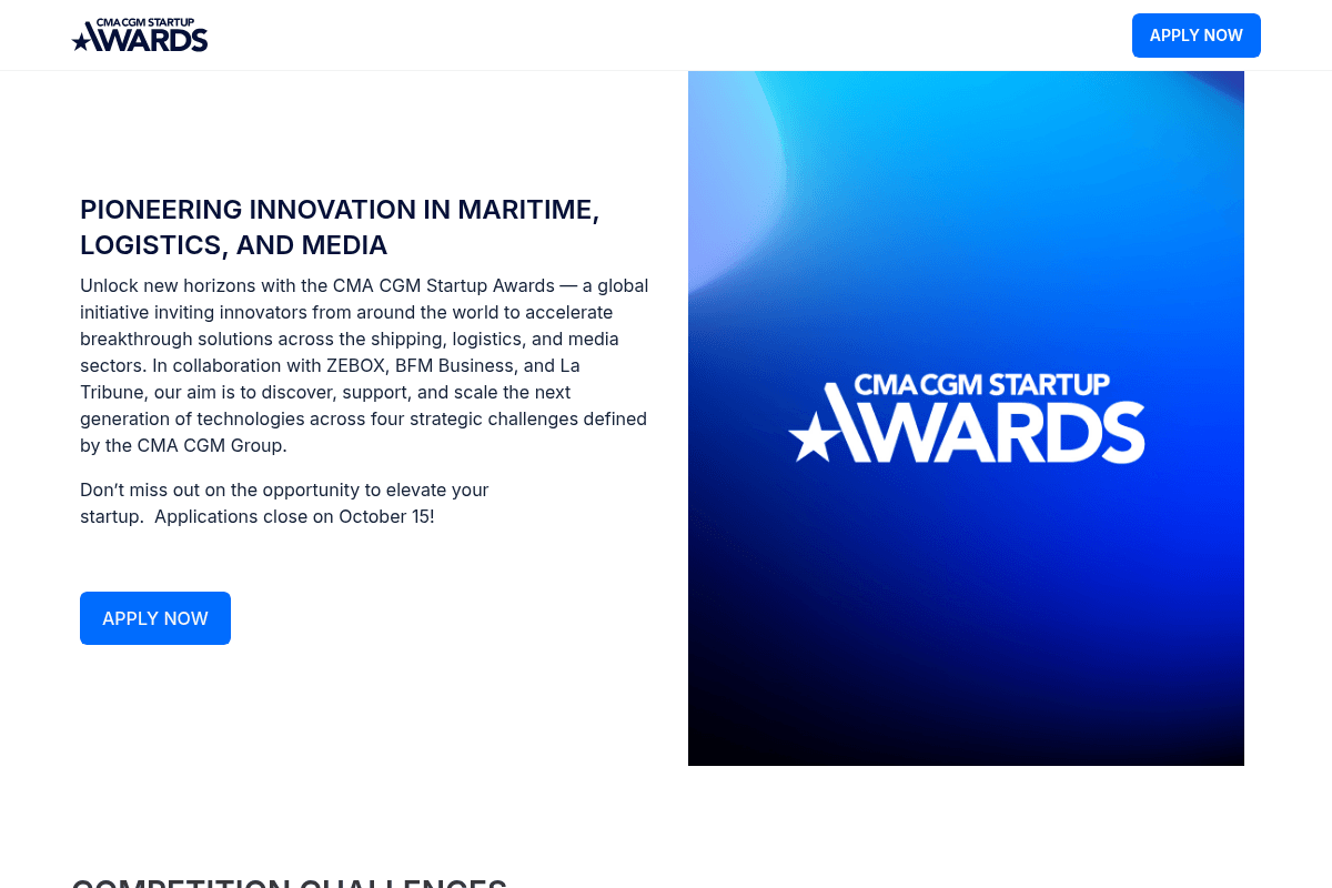 CMA CGM Startup Awards