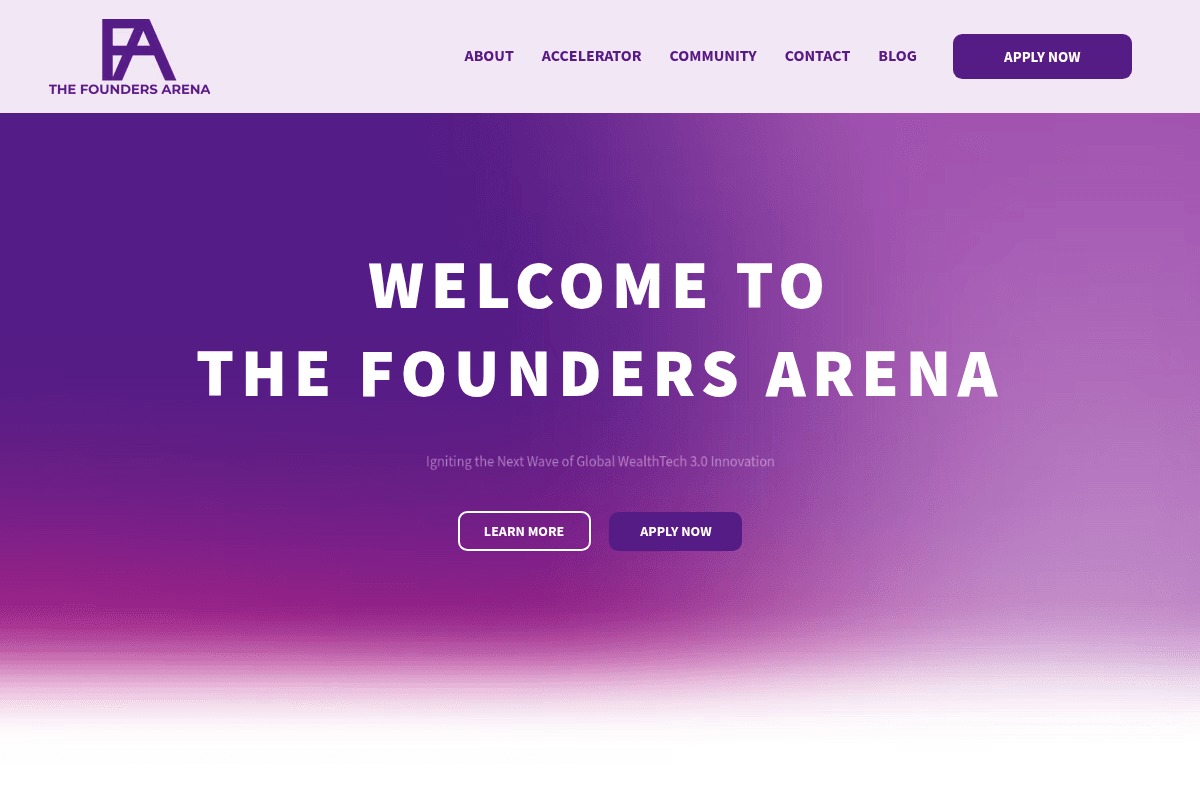The Founders Arena WealthTech Accelerator