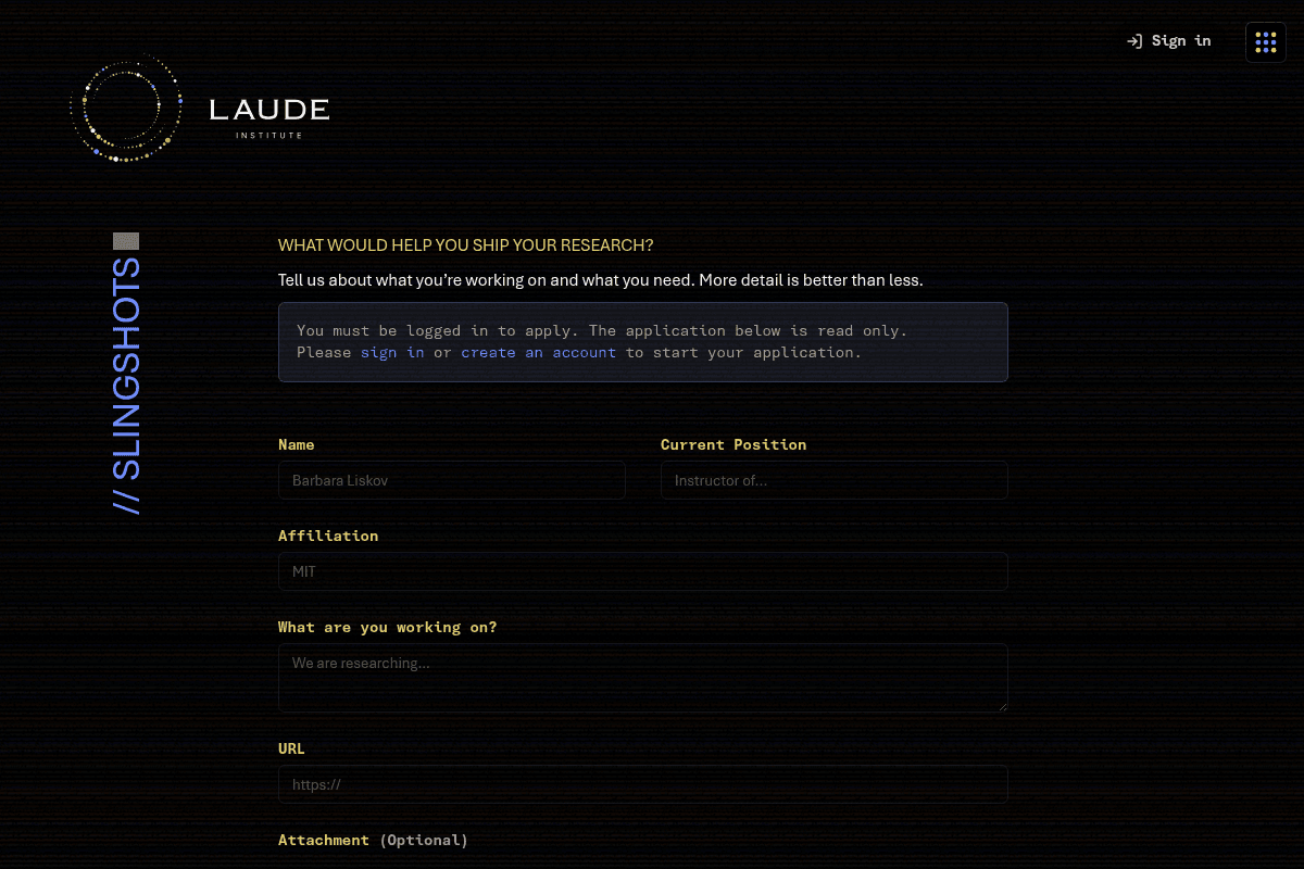 Slingshot Support for Researchers