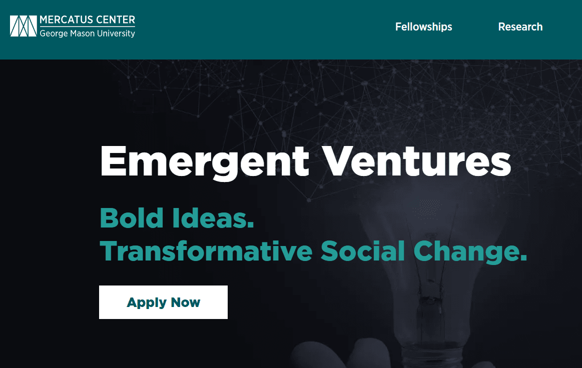 Emergent Ventures Grant