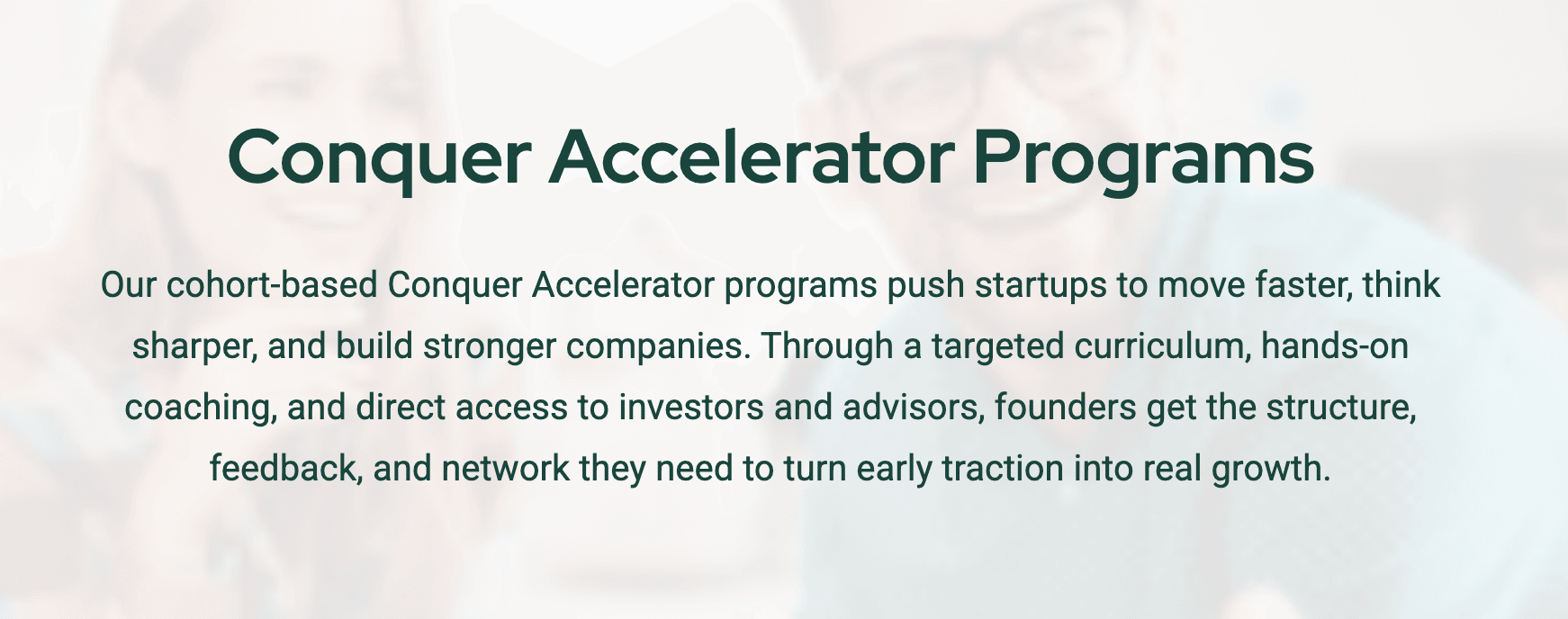 The Conquer Finance and Insurance Accelerator